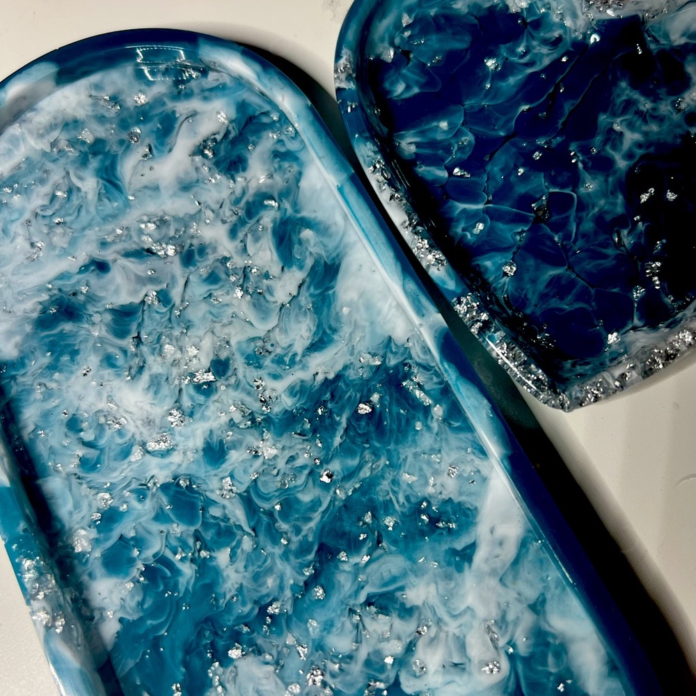 Ocean waters Vanity tray Set